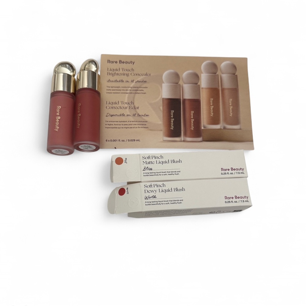 Rare Beauty Bundle - Soft Pinch Dewy Liquid Blush - Worth and Bliss